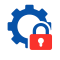 Gear lock icon