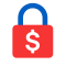 Lock dollar icon